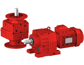 R series helical gear reducer